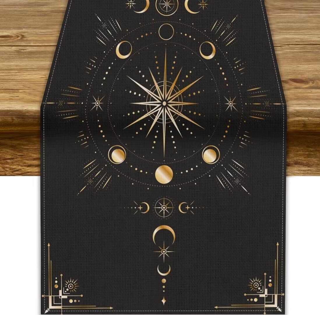 Símbolos Geométricos Do Table Runner Janjcurt Mystic Tarot 33x178cm