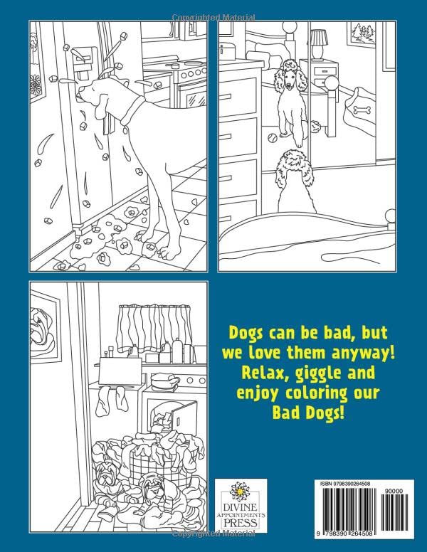 Bad Dogs: Um Livro De Colorir Engraçado Para Todas As Idades