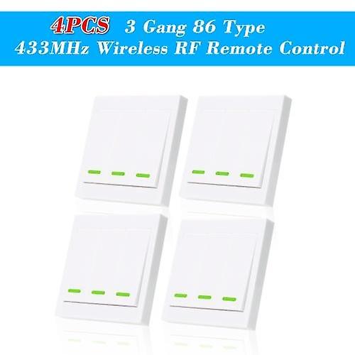 4pcs Ewelink Push Button Wall Light Switch Controle Remoto