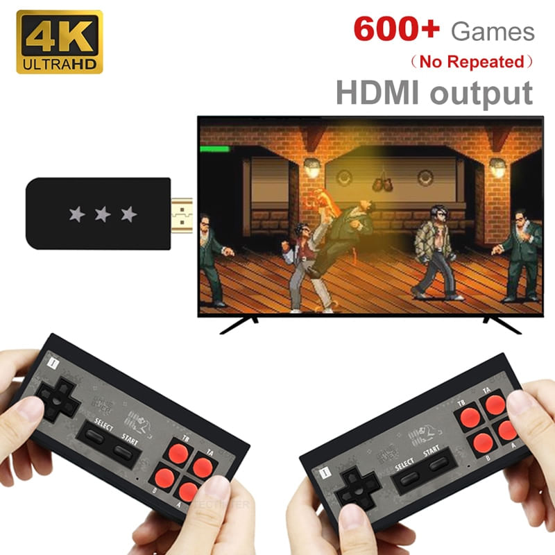 Console Com 620 Jogos Clássicos Com Saída Usb Dual Hdmi 8