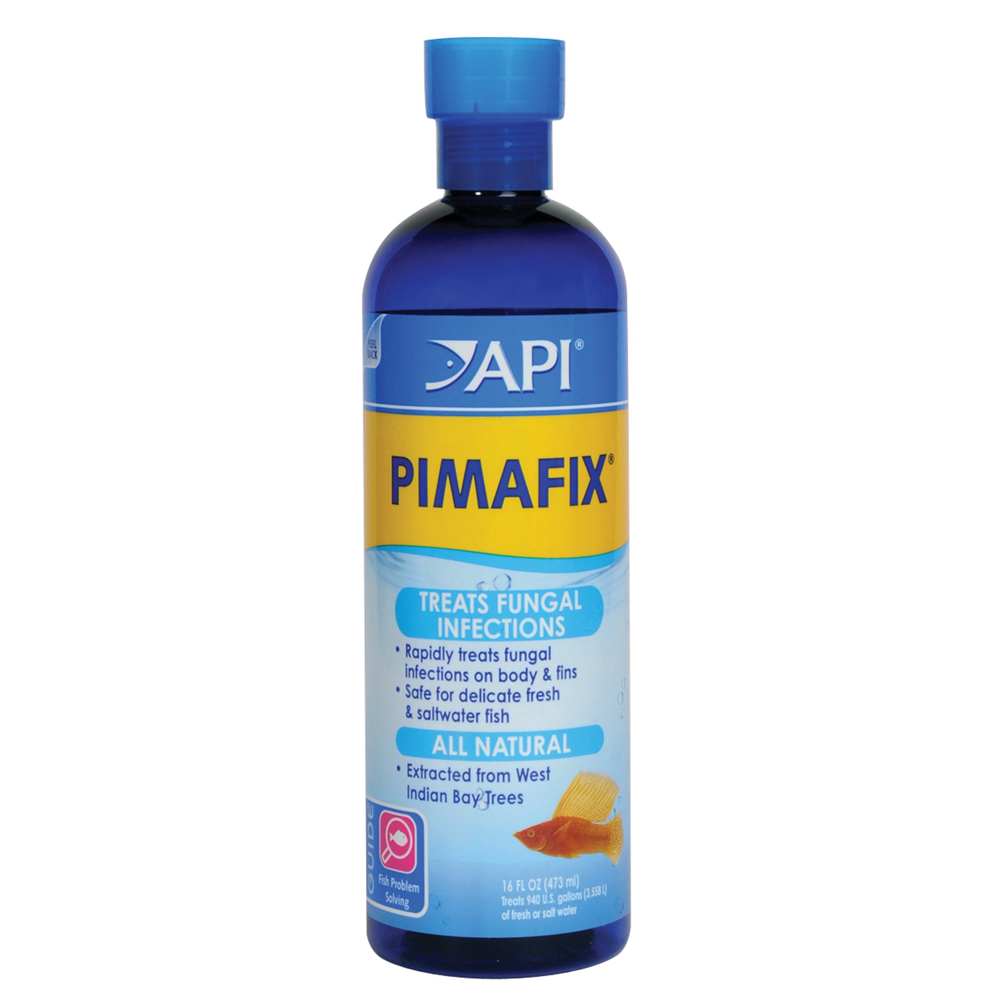 Antifúngico Fish Remedy Api Pimafix 473 Ml Para Água Doce E Salgada