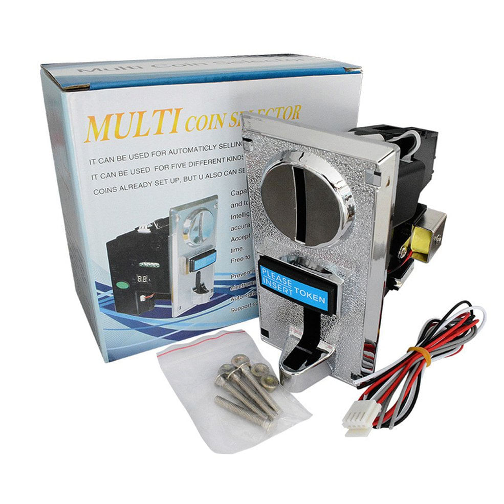 Programável Multi Plastic Coin Acceptor Electronic Roll Dow