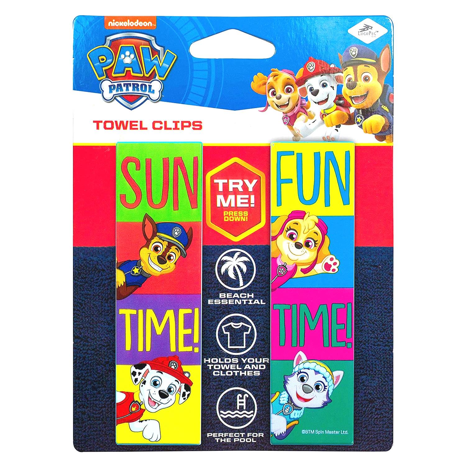Paw Patrol Praia Toalha Clipes Sun Fun Time Nickelodeon Piscina