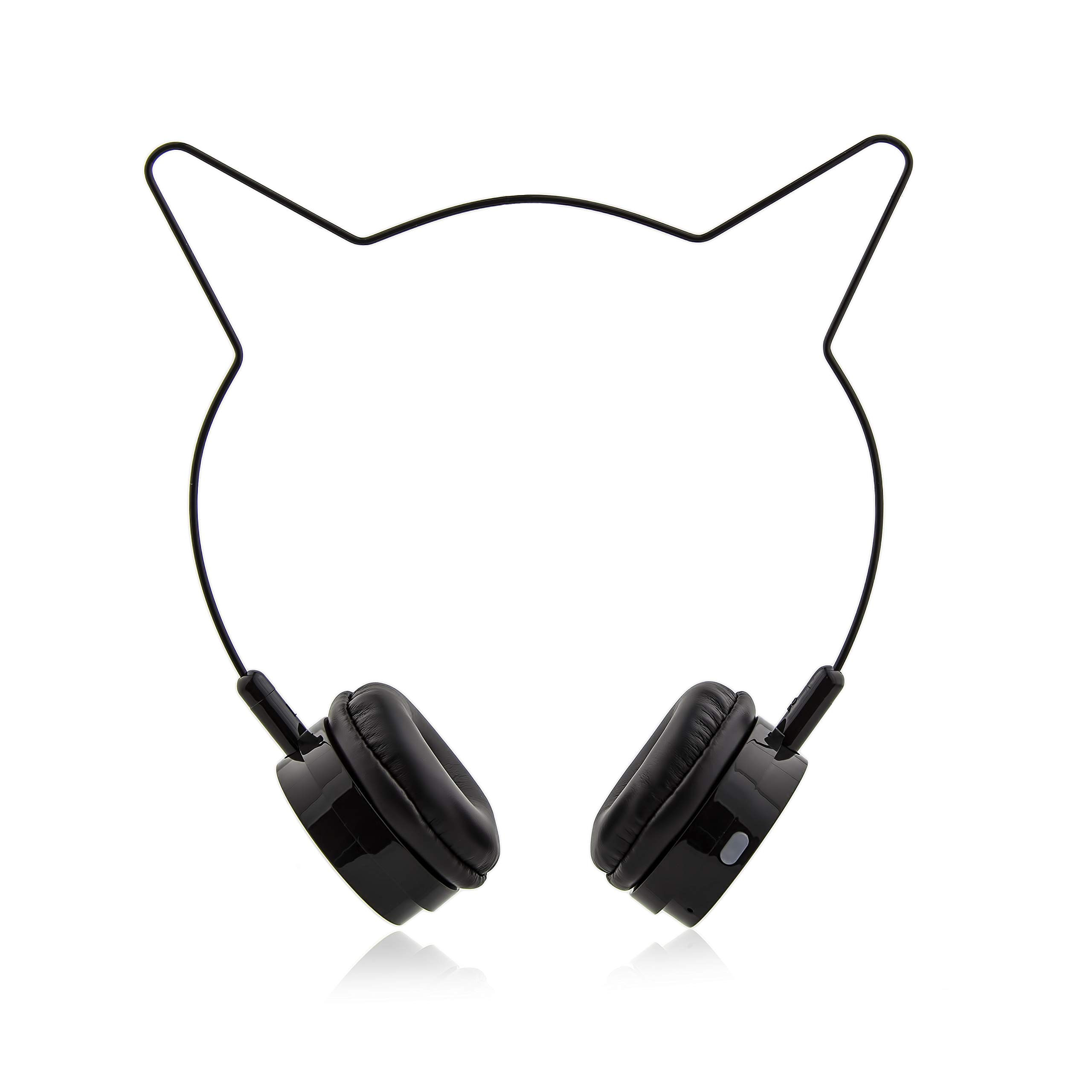 Lux Acessórios Black Cat Ear Headphones Wire Frame Headse
