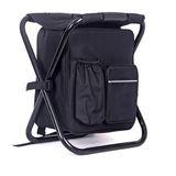 Banqueta Mochila Dobravel Vira Cadeira Bolsa Termica