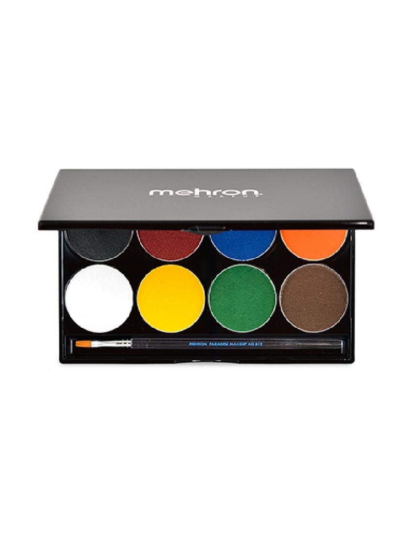 Paleta De Pintura Facial Mehron Paradise Basic 8 Cores