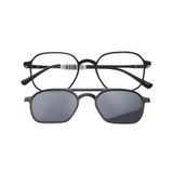 Armação Elegatto Clip On Retangular 2 Em 1