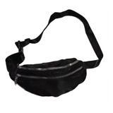 Pochete Bolsa Academia Cintura 2 Compartimentos Preto