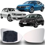Lente Espelho Retrovisor Golf 2015/2020 Jetta 2018/2022 Lado Direito Removel Sb146