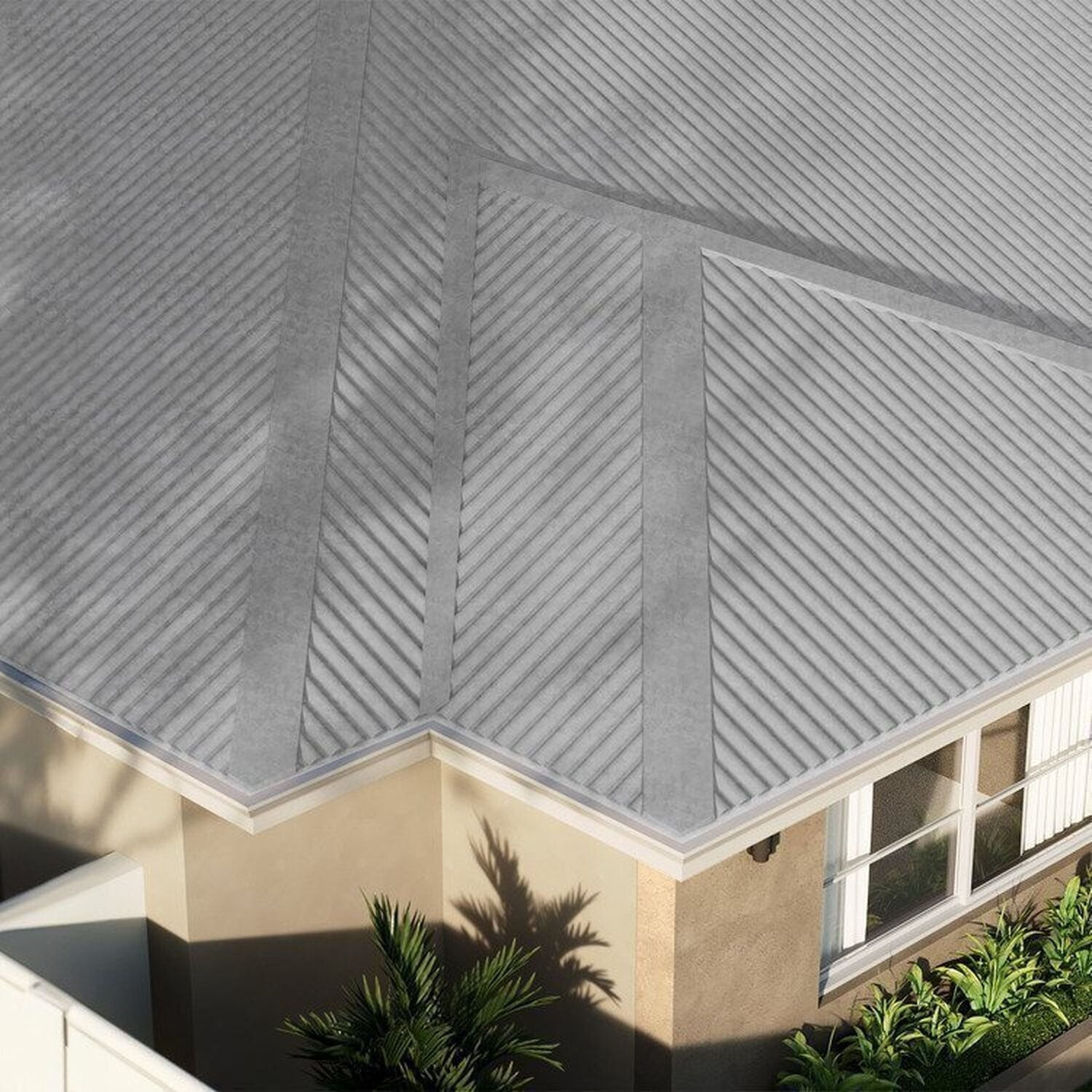 Kit 10 Telhas Com Isolamento Térmico Em Pir Ap 15mm Sanduiche 244cm X 100cm - Kingspan Isoeste Cinza