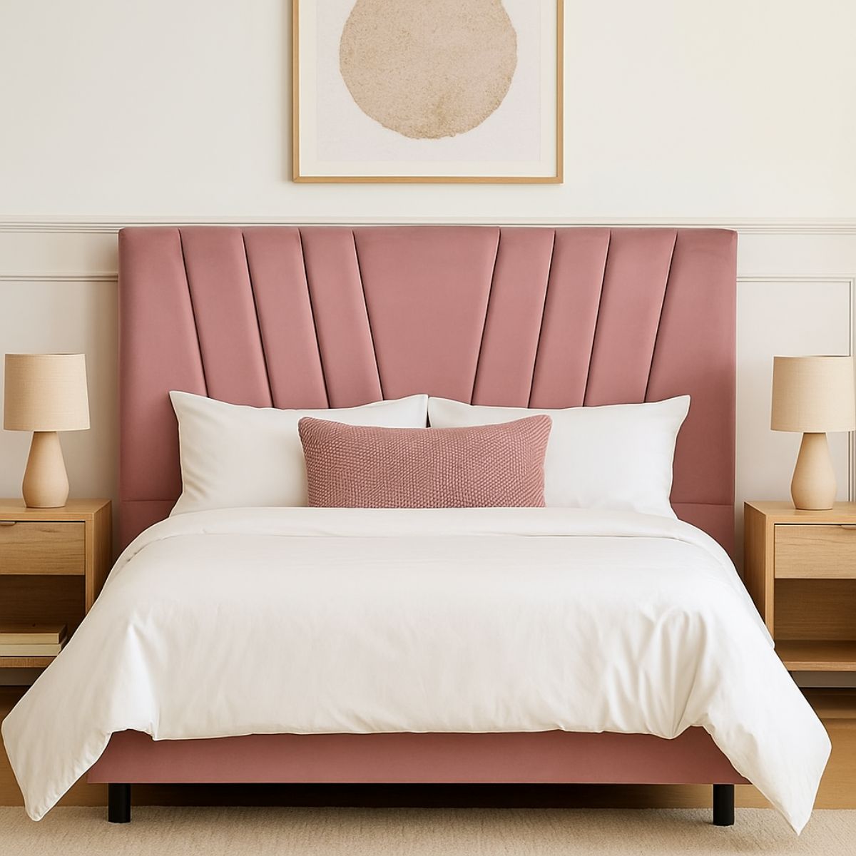 Cabeceira Cama Box Queen 160 Cm Lizza Em Linho Com Frame