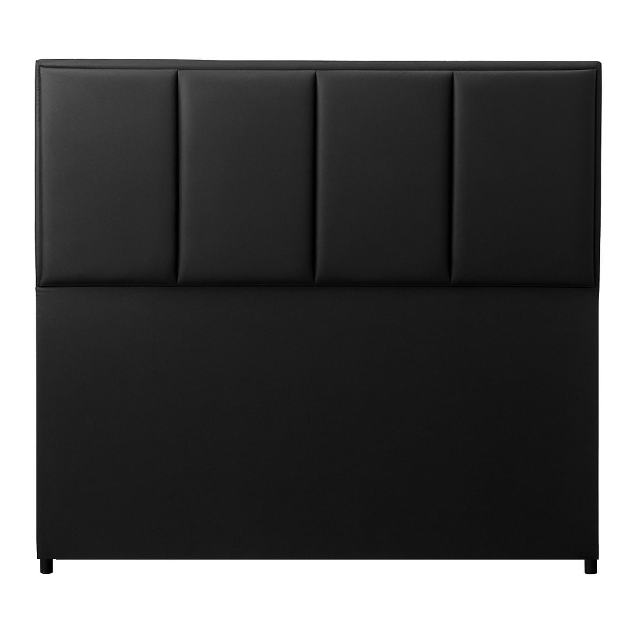 Cabeceira 140cm Dsoll Requinte Corino Preto