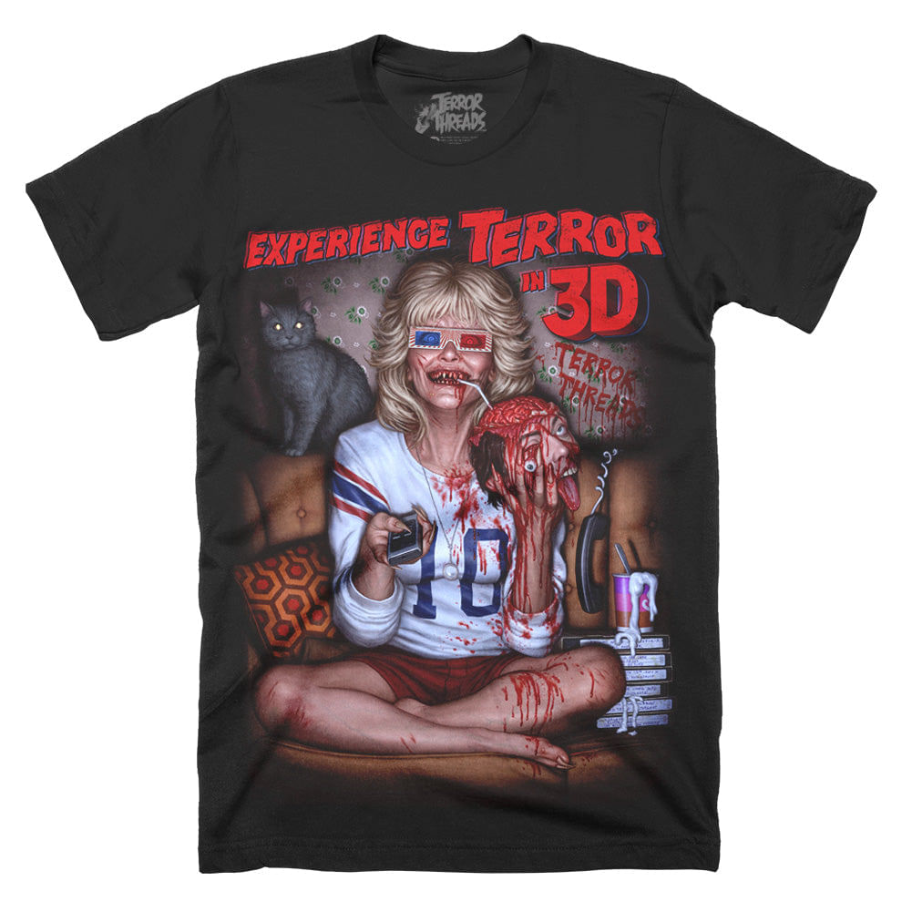 Camiseta Rockinstone Terror In 3d Halloween 2025 Para Homens
