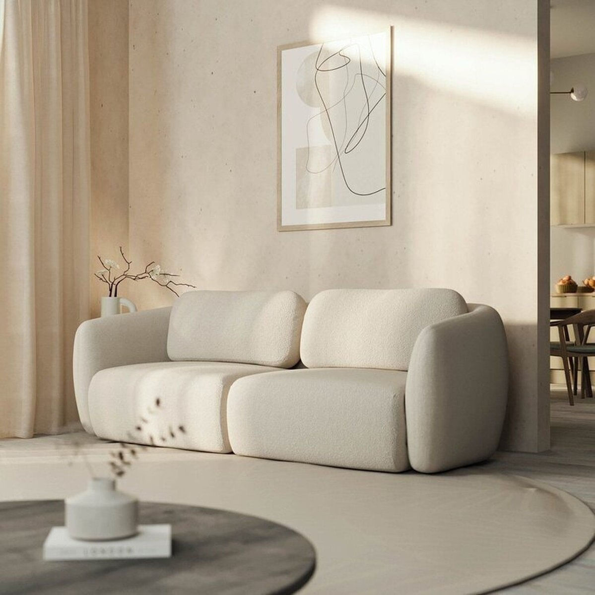 Conjunto Sofá Orla 1 Módulo 80cm Esquerdo 1 Módulo 80cm Direito Cabecasa Madeiramadeira Espuma Do Mar