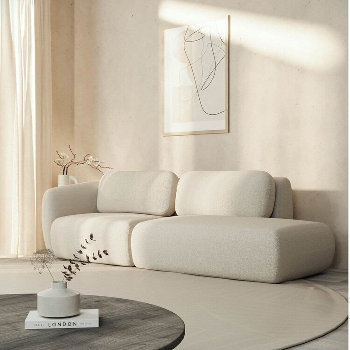 Conjunto Sofá Orla 1 Módulo 80cm Com Braço Esquerdo 1 Módulo Sumiê Direito Cabecasa Madeiramadeira Espuma Do Mar