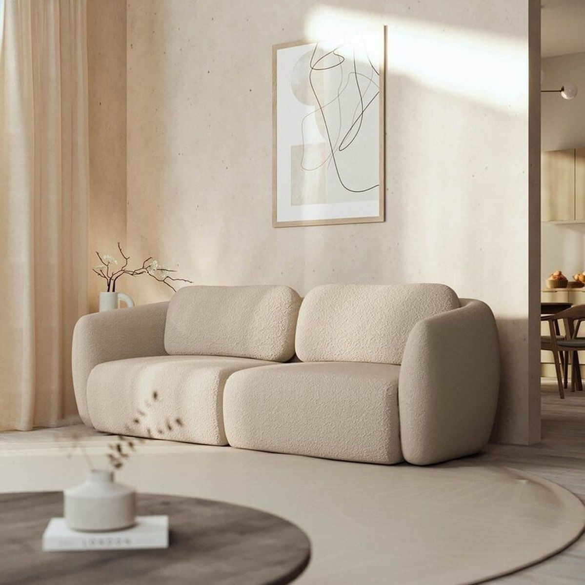 Conjunto Sofá Orla 1 Módulo 80cm Esquerdo 1 Módulo 80cm Direito Cabecasa Madeiramadeira Areia