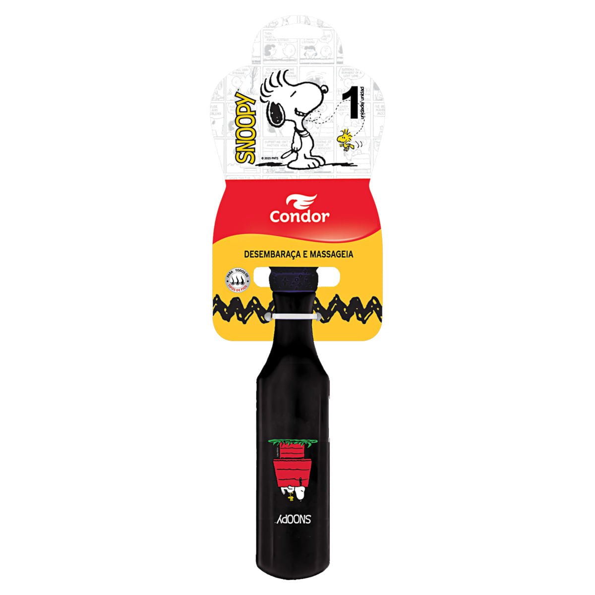 Escova Para Cabelo Snoopy Condor Infantil