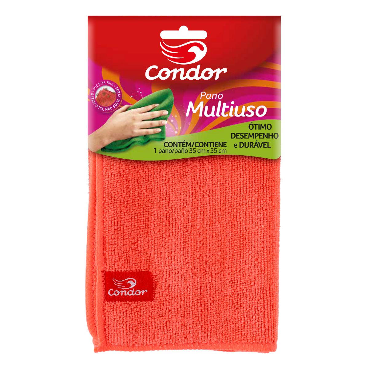 Pano Multiuso Condor 34x34cm Microfibra