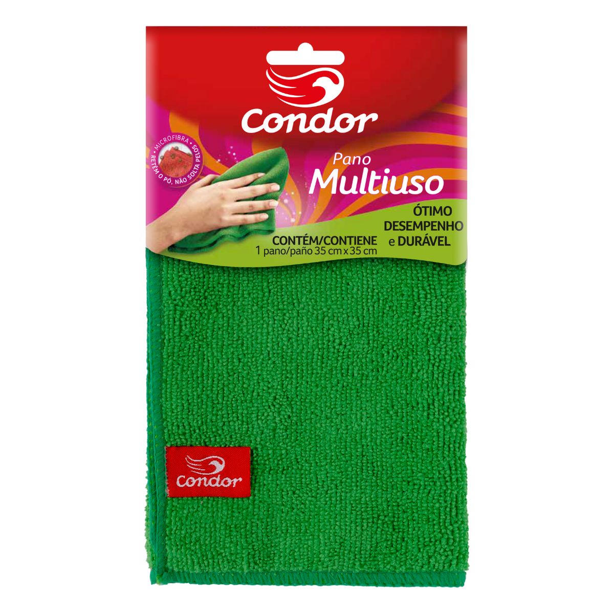Pano Multiuso Condor 34x34cm Microfibra