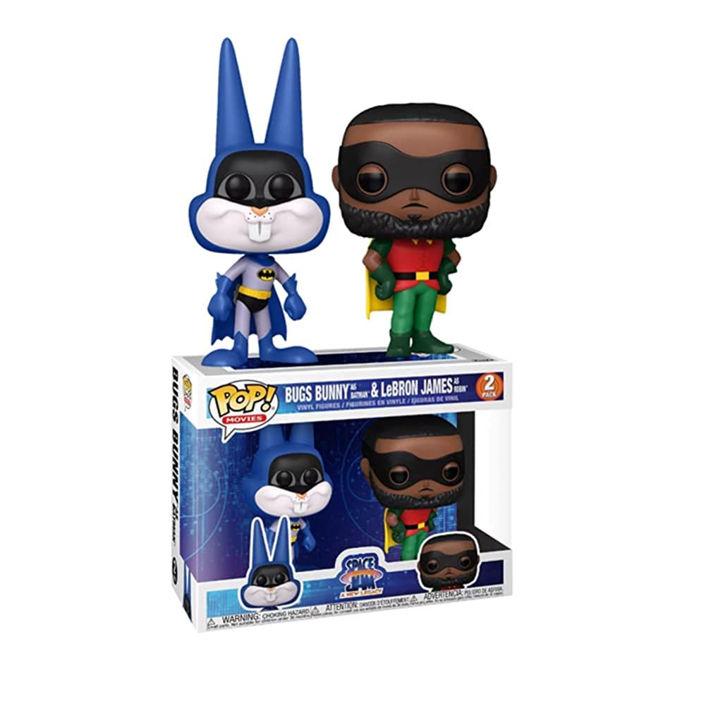 Funko! Pacote Com 2 Bugs Pop Space Jam 2 Como Batman E Lebron James