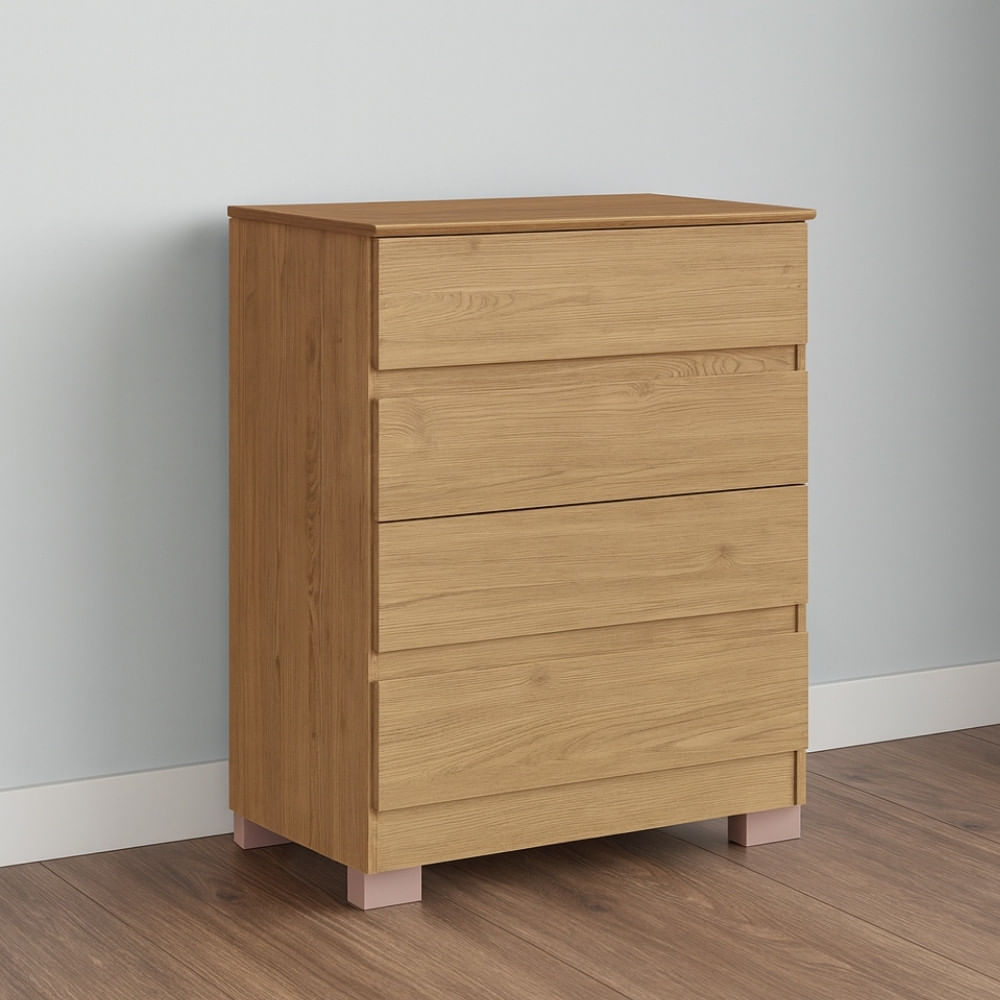 Cômoda 4 Gavetas Com Pés Maia Móveis Castro