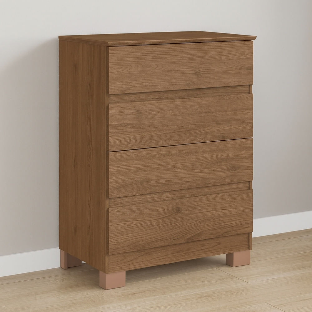 Cômoda 4 Gavetas Com Pés Maia Móveis Castro