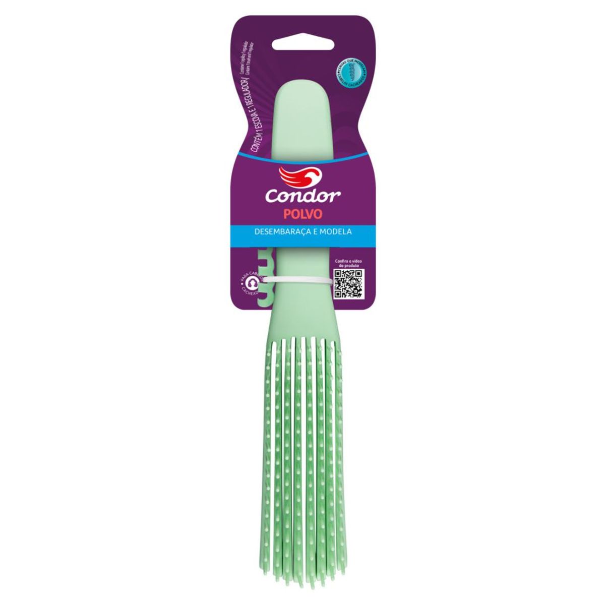 Escova Para Cabelo Polvo Condor Desembaraça E Modela