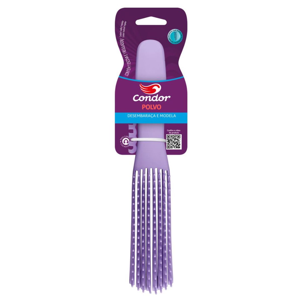 Escova Para Cabelo Polvo Condor Desembaraça E Modela