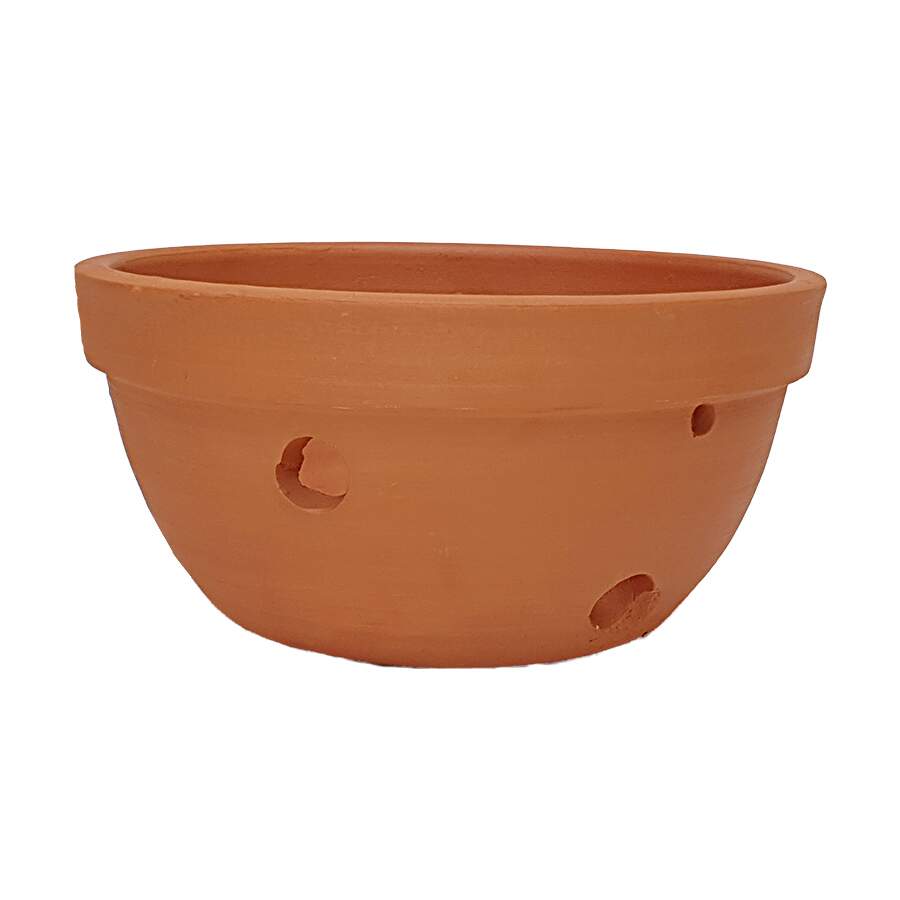 Vaso para Orquídeas Boa Nova Cerâmica Natural - Tamanho M