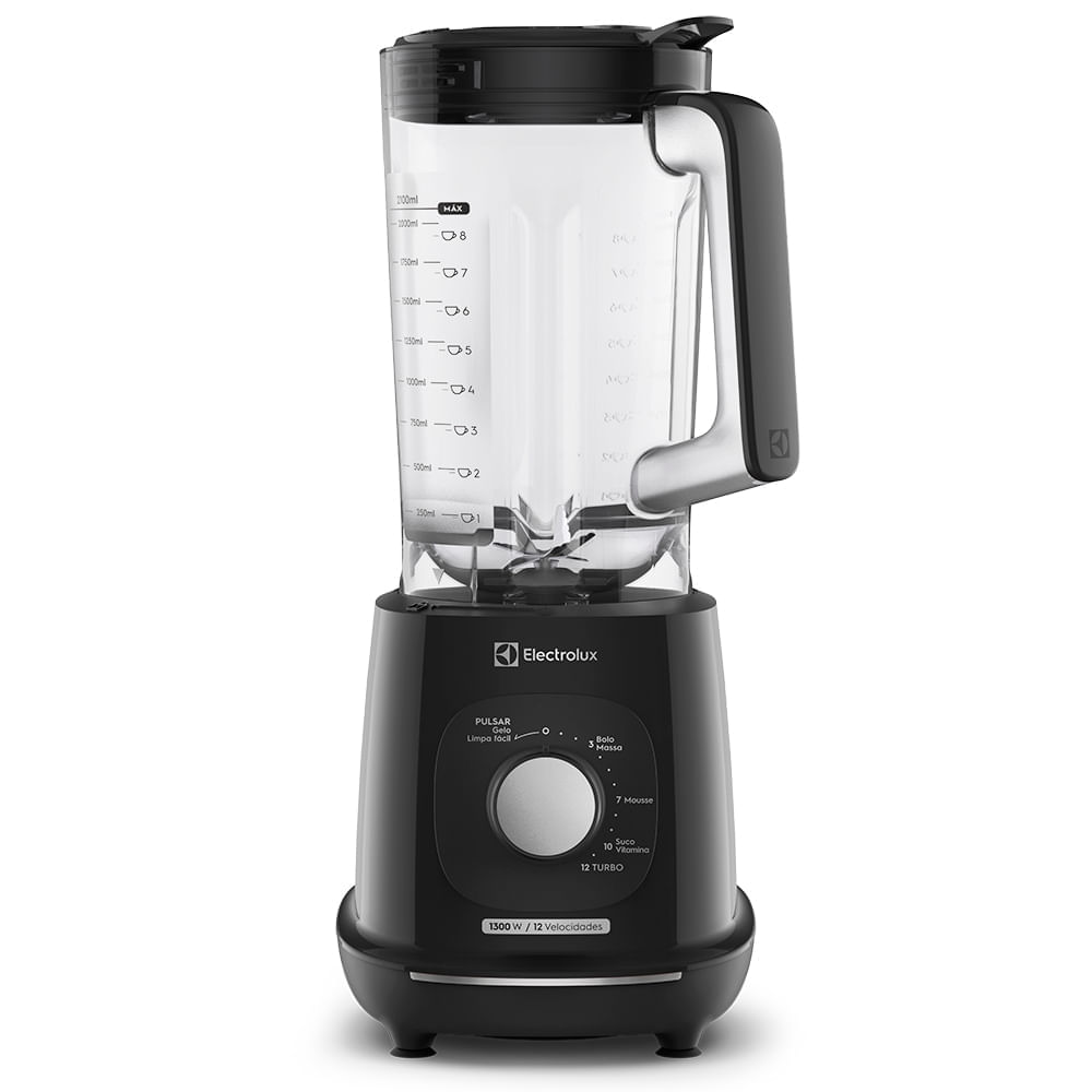 Liquidificador Electrolux 1300w 3.2l Efficient Triforce 12 Velocidades Preto (ebl1300) 220v