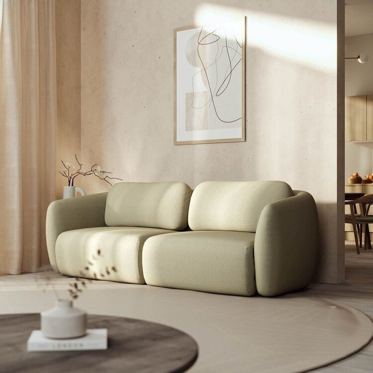 Conjunto Sofá Orla 1 Módulo 80cm Esquerdo 1 Módulo 80cm Direito Cabecasa Madeiramadeira Verde Água