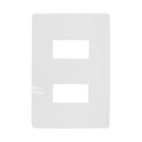 Kit 20 Placa Branca 2 Módulos Com Suporte Linha I9 - Ilumi