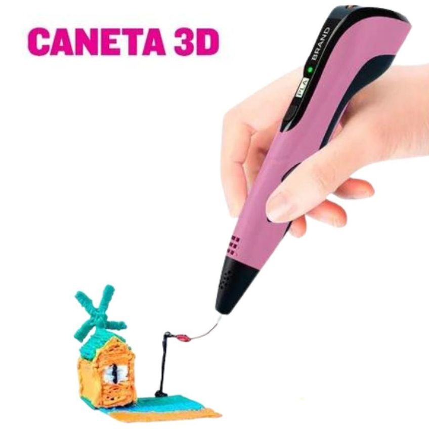 Caneta 3d Impressora Profissional Com Filamentos - imagem 3
