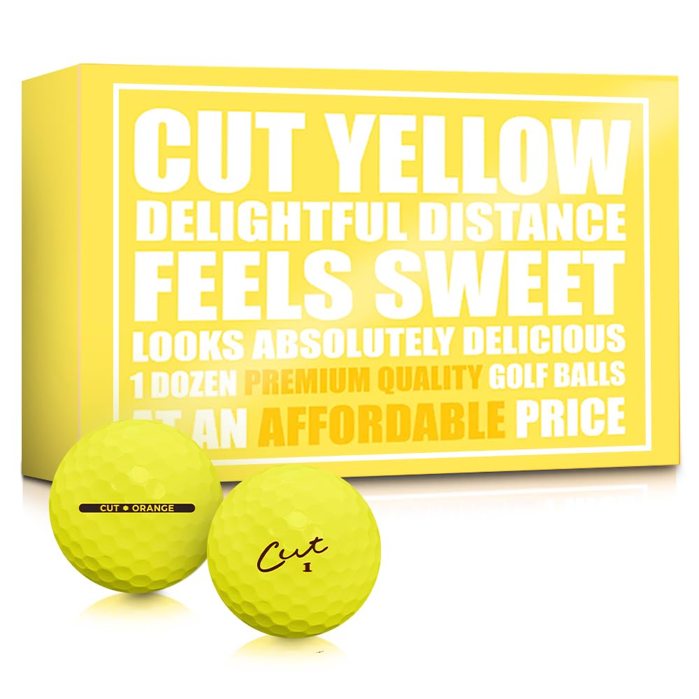Bolas De Golfe Cut Golf Soft Feel Peak Distance Yellow X12