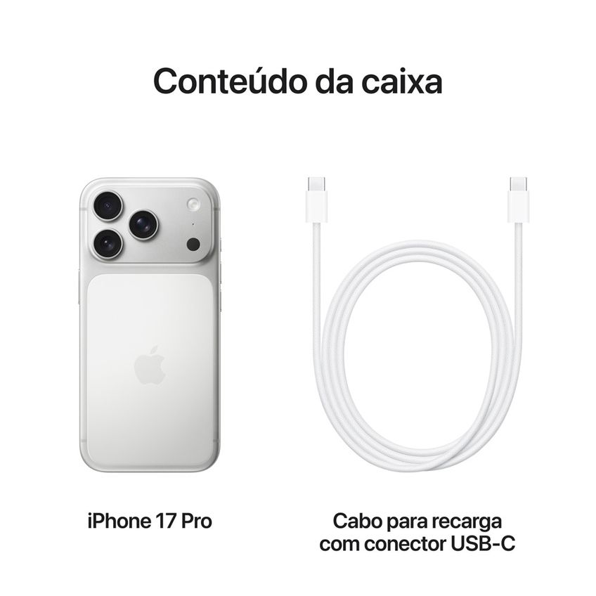 Apple Iphone 17 Pro 256gb Prateado 6,3" Camera de 48MP IOS 5G - imagem 5