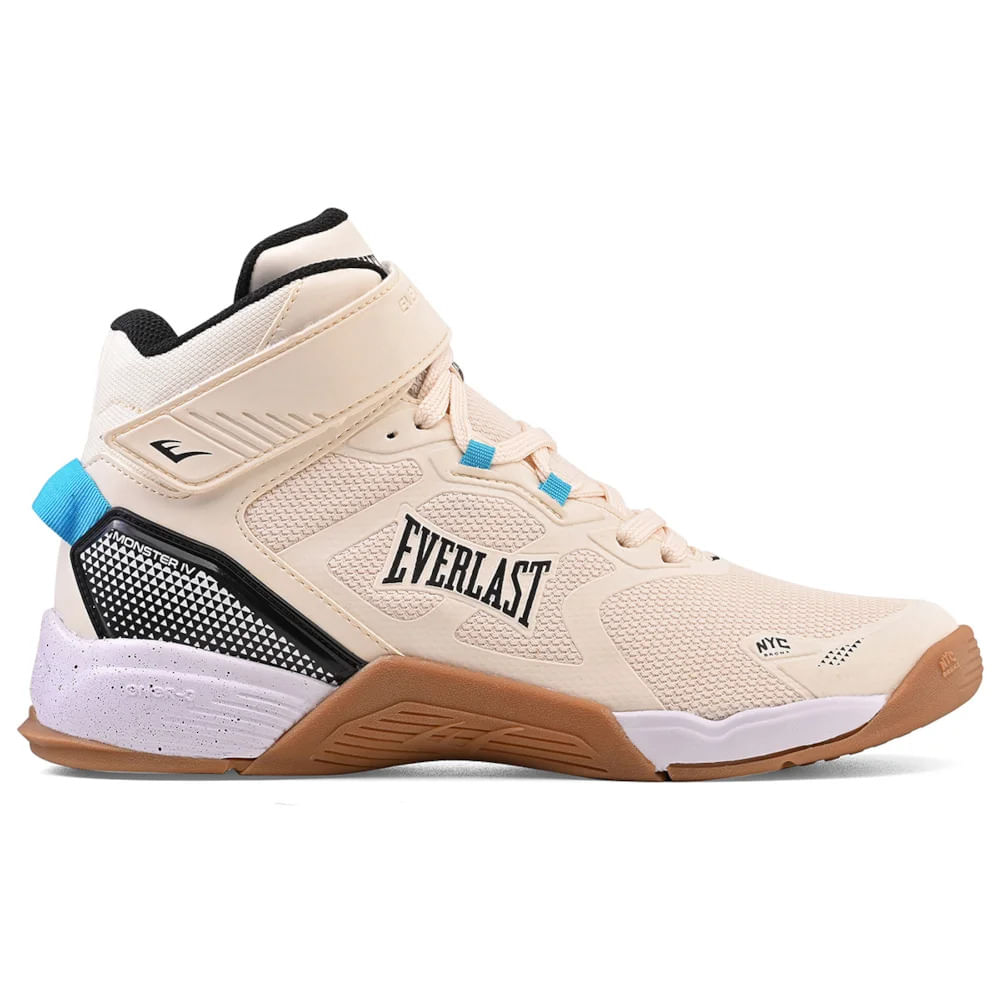 Tênis Everlast Monster 4 Bege Preto-unissex