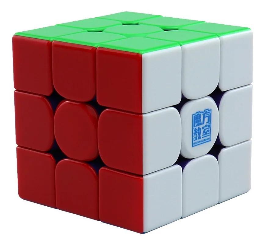3x Cubo Mágico Profissional Magnético 3x3x3 Moyu Mf3rs M Cor