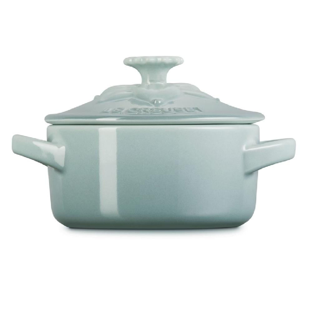 Mini Cocotte Le Creuset Jardin 250ml 10cm Em Ceramica Com Relevo