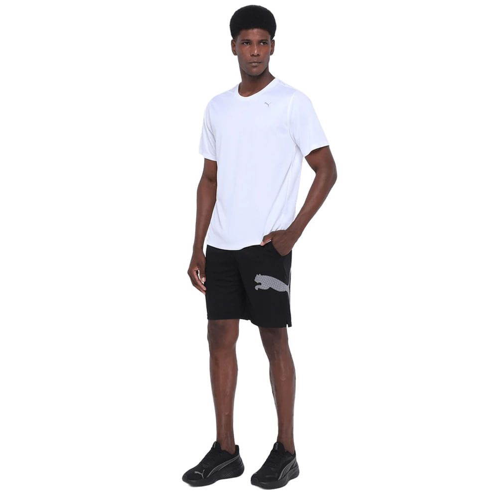 Bermuda Puma Tad Big Logo Preto-masculino