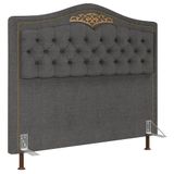 Cabeceira Cama Box Casal Queen 160cm Imperial J02 Linho Grafite - Mpozenato