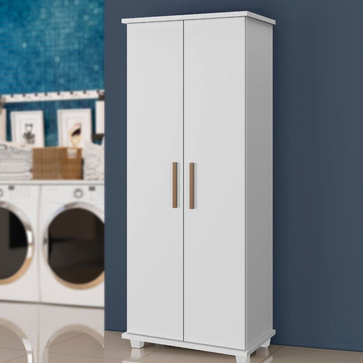 Armário Multiuso 187cm X 73cm Aracajú Branco