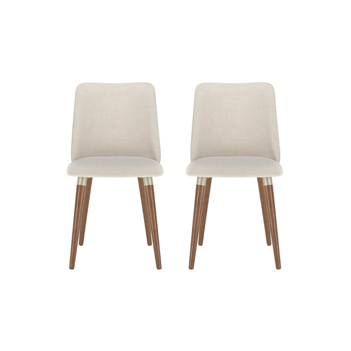 Cadeiras Para Sala De Jantar 2 Unidades Dakota 2 Unidades - Natural/champanhe