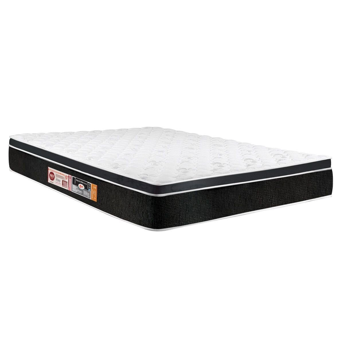 Colchão Casal Castor Black E White Air One Face D33 138x188x23