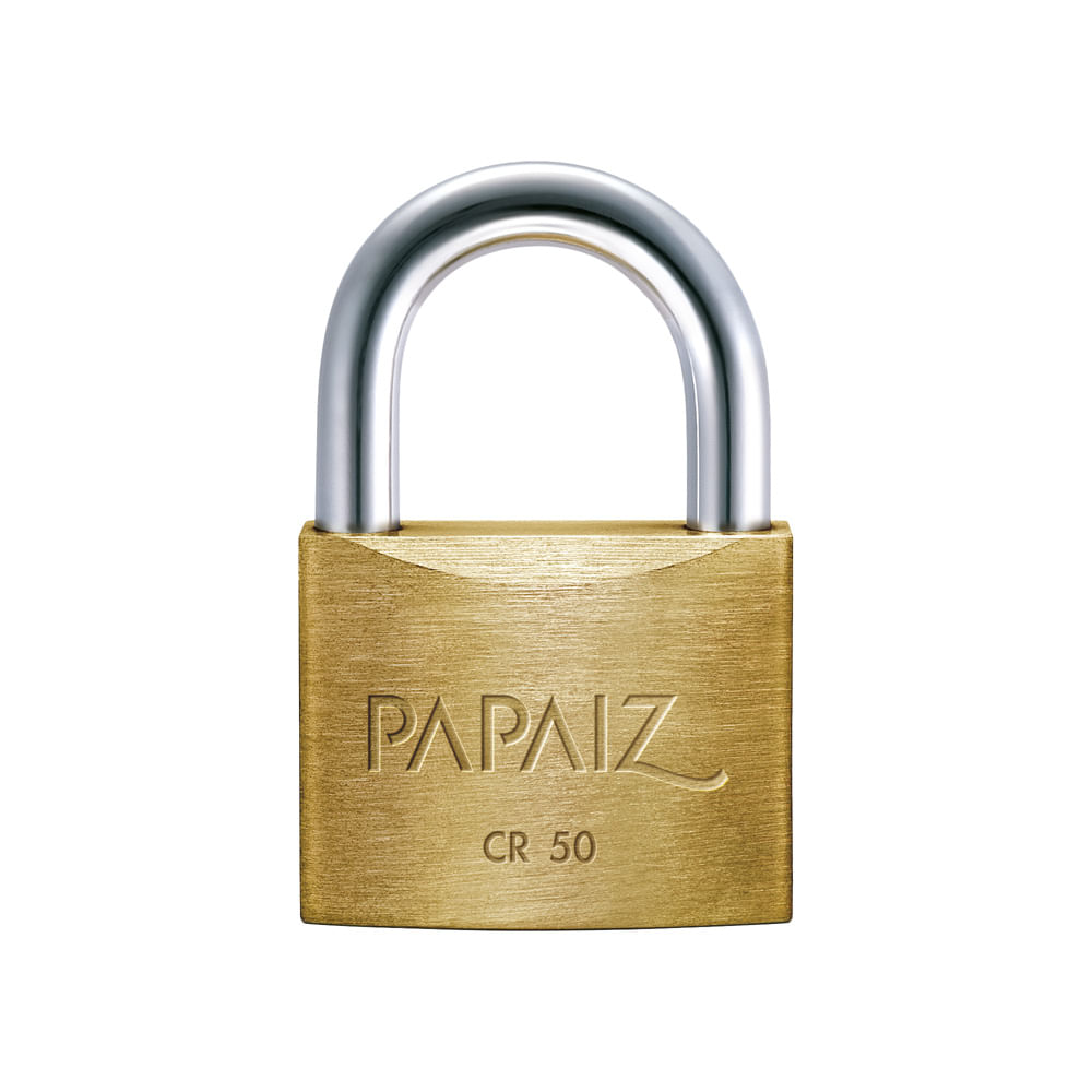 Cadeado Papaiz 50mm Kit 10 Peças Mesmos Segredos - 20 Chaves