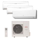 Ar Condicionado Multi Tri Split Inverter Fujitsu 1x12000+2x18000 BTUs QF 220V 1F AOBG36LBTA4