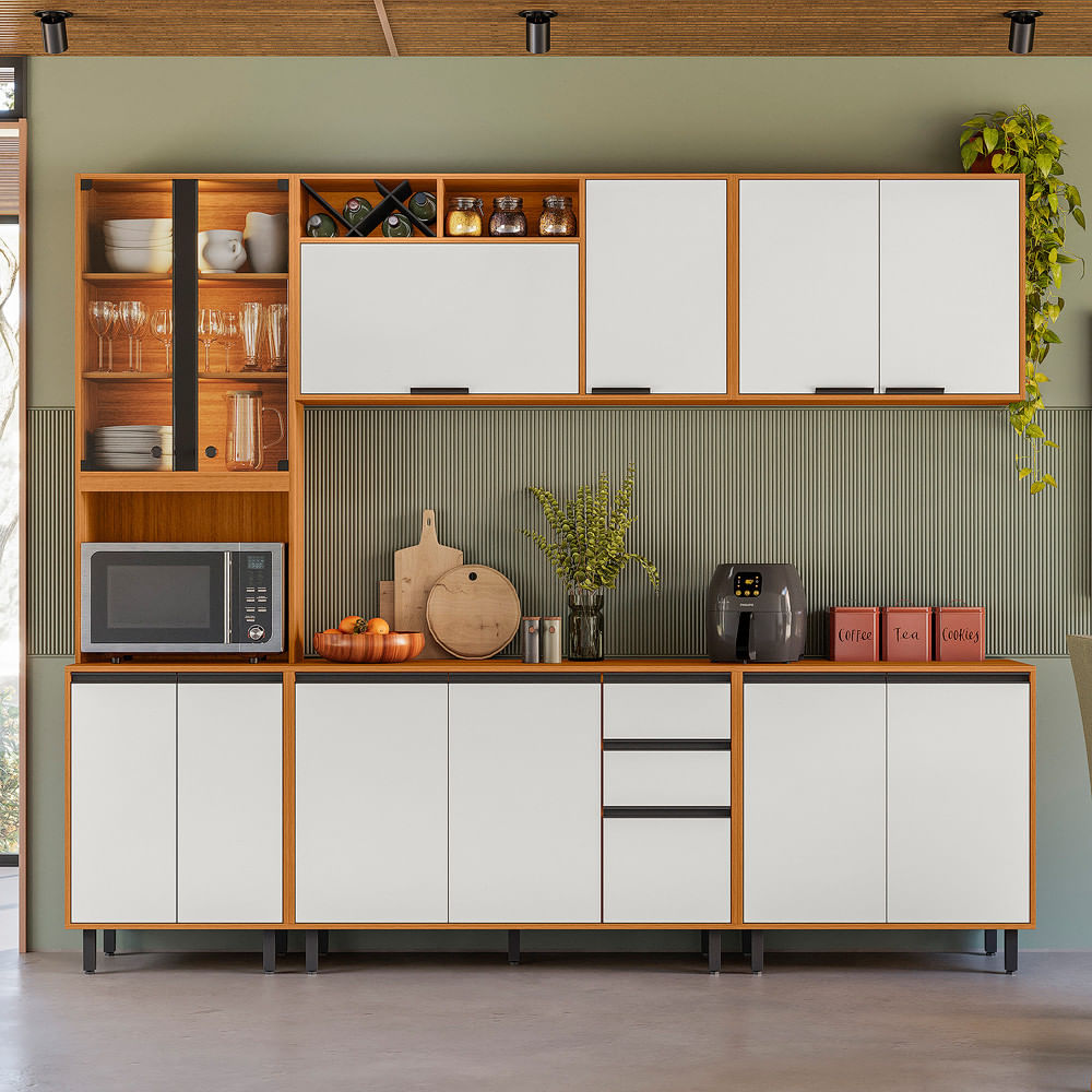 Cozinha Modulada 5 Peças Sem Pia Ravena Poliman