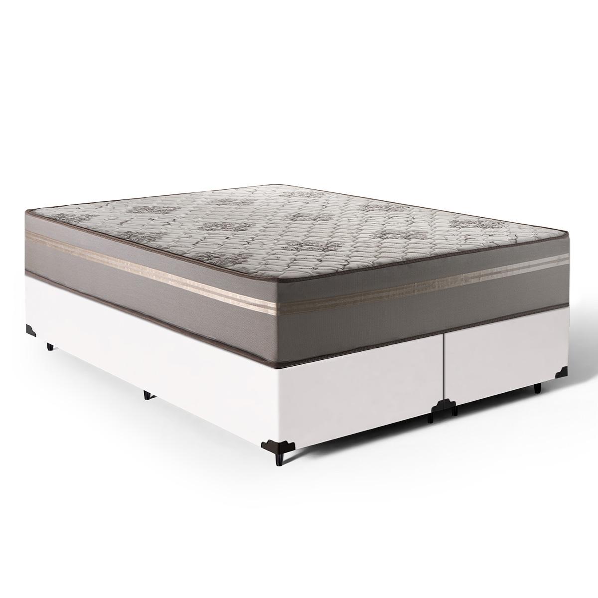 Cama Box King Com Colchão De Espuma D33 Millenium One Face