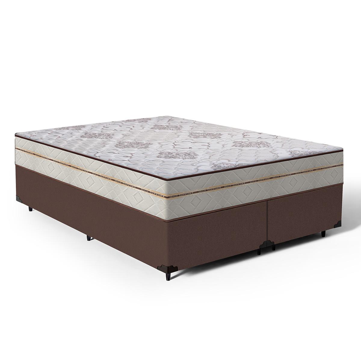 Cama Box Com Colchão De Molas Ensacadas Luxury Queen 158cm