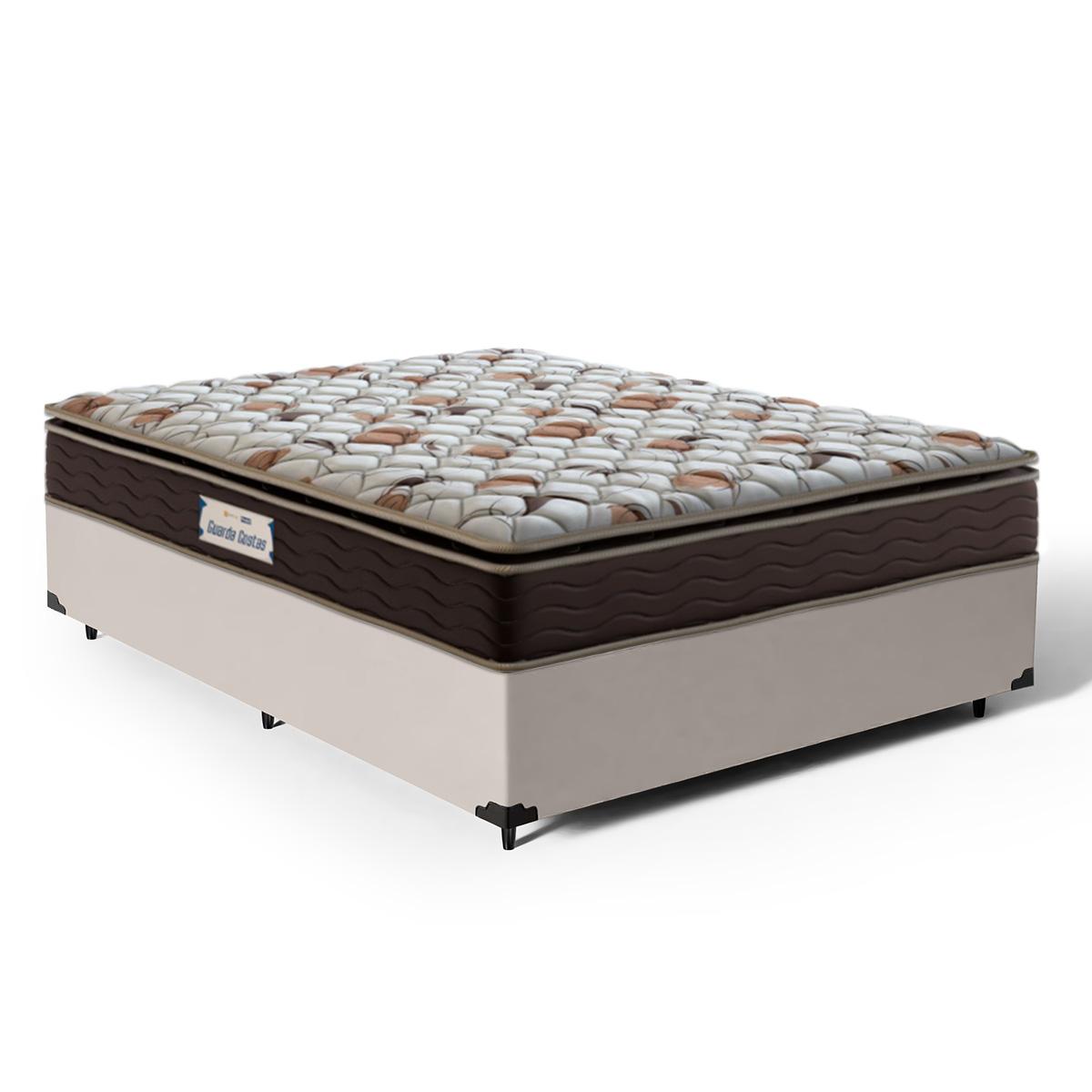 Cama Box Com Colchão De Espuma D45 Probel Proforce Plus Viúva 128cm