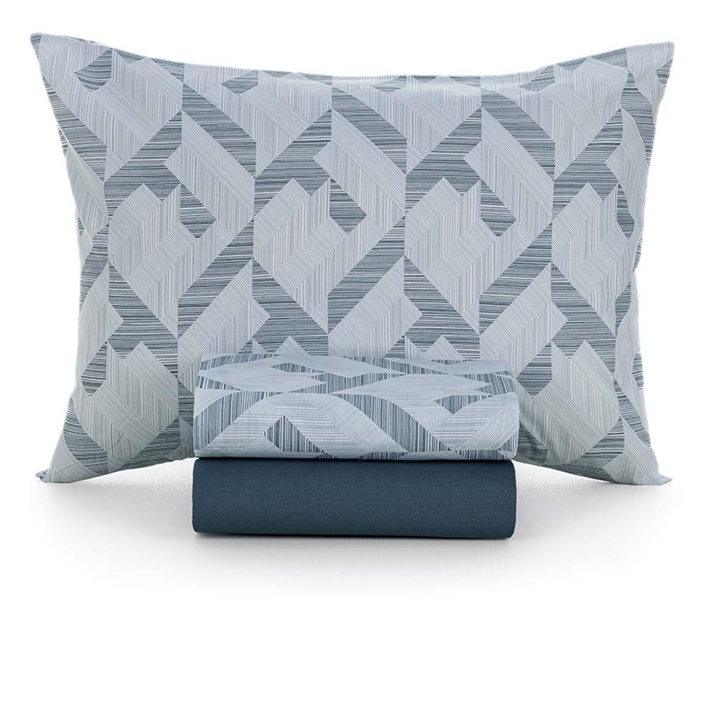 Jogo De Cama Solteiro 160 Fios Martin - Karsten Estampado